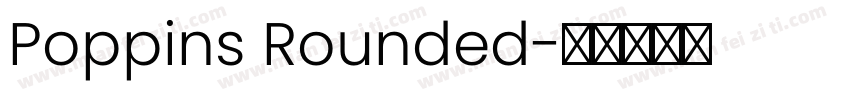 Poppins Rounded字体转换